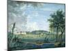 Parc Du Raincy, the Chateau and the Rocks, C.1754-93 (Gouache on Paper)-Louis Carrogis Carmontelle-Mounted Giclee Print