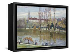 Parc Montsouris, Paris, 1889-John Henry Twachtman-Framed Stretched Canvas