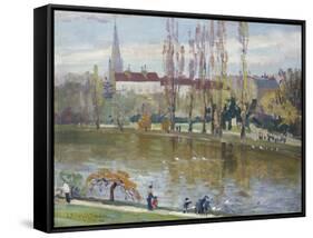 Parc Montsouris, Paris, 1889-John Henry Twachtman-Framed Stretched Canvas