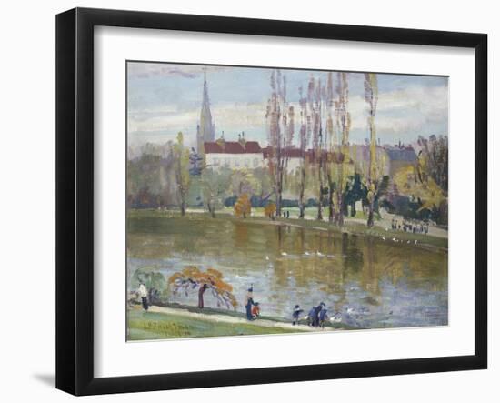 Parc Montsouris, Paris, 1889-John Henry Twachtman-Framed Giclee Print