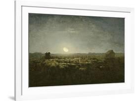 Parc ?outons, clair de lune-Jean-Fran?ois Millet-Framed Giclee Print