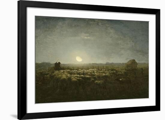 Parc ?outons, clair de lune-Jean-Fran?ois Millet-Framed Giclee Print