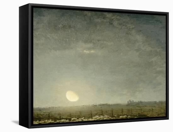 Parc ?outons, clair de lune-Jean-François Millet-Framed Stretched Canvas