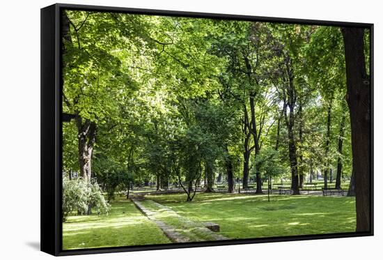 Parc Planty in Krakow, Poland-Jorg Hackemann-Framed Stretched Canvas