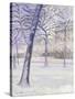 Parc sous la Neige, Paris, c.1888-Gustave Caillebotte-Stretched Canvas