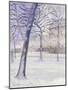 Parc sous la Neige, Paris, c.1888-Gustave Caillebotte-Mounted Giclee Print