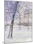 Parc sous la Neige, Paris, c.1888-Gustave Caillebotte-Mounted Giclee Print