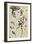 Parchment Flower Field II-Jennifer Goldberger-Framed Art Print