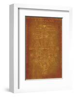 Parchment Kabbalah-null-Framed Art Print