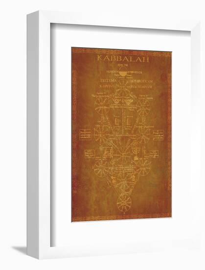 Parchment Kabbalah-null-Framed Art Print