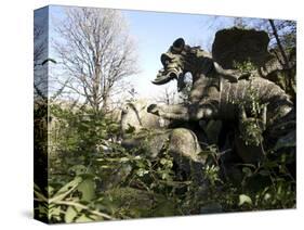 Parco Dei Monstri (Garden of the Monsters), Sacro Bosco, Bomarzo Gardens, Viterbo, Lazio, Italy-Oliviero Olivieri-Stretched Canvas