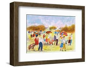 Parcours de Golf II-Urbain Huchet-Framed Collectable Print