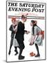 "Pardon Me" Saturday Evening Post Cover, January 26,1918-Norman Rockwell-Mounted Giclee Print