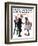 "Pardon Me" Saturday Evening Post Cover, January 26,1918-Norman Rockwell-Framed Giclee Print