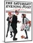 "Pardon Me" Saturday Evening Post Cover, January 26,1918-Norman Rockwell-Mounted Giclee Print