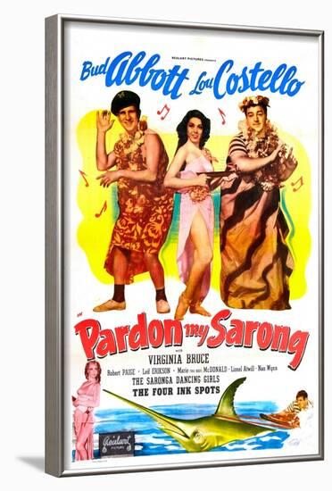 Pardon My Sarong-null-Framed Art Print