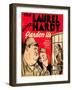 Pardon Us, Oliver Hardy, Stan Laurel on Window Card, 1931-null-Framed Photo