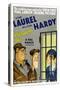 PARDON US, poster art, from left: Oliver Hardy, Stan Laurel [Laurel and Hardy], 1931-null-Stretched Canvas