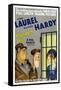 PARDON US, poster art, from left: Oliver Hardy, Stan Laurel [Laurel and Hardy], 1931-null-Framed Stretched Canvas