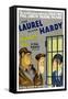 PARDON US, poster art, from left: Oliver Hardy, Stan Laurel [Laurel and Hardy], 1931-null-Framed Stretched Canvas