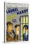 PARDON US, poster art, from left: Oliver Hardy, Stan Laurel [Laurel and Hardy], 1931-null-Stretched Canvas