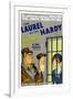 PARDON US, poster art, from left: Oliver Hardy, Stan Laurel [Laurel and Hardy], 1931-null-Framed Art Print