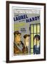 PARDON US, poster art, from left: Oliver Hardy, Stan Laurel [Laurel and Hardy], 1931-null-Framed Art Print