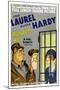 PARDON US, poster art, from left: Oliver Hardy, Stan Laurel [Laurel and Hardy], 1931-null-Mounted Art Print