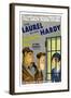 PARDON US, poster art, from left: Oliver Hardy, Stan Laurel [Laurel and Hardy], 1931-null-Framed Art Print