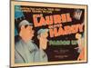 Pardon Us, Titlecard, Front, from Left: Oliver Hardy, Stan Laurel, 1931-null-Mounted Art Print
