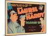 Pardon Us, Titlecard, Front, from Left: Oliver Hardy, Stan Laurel, 1931-null-Mounted Art Print