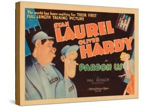 Pardon Us, Titlecard, Front, from Left: Oliver Hardy, Stan Laurel, 1931-null-Stretched Canvas