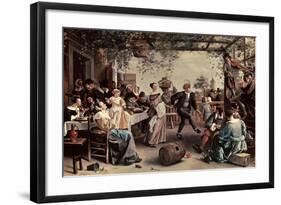 Pareja De Baile, 1663-Jan Havicksz. Steen-Framed Giclee Print