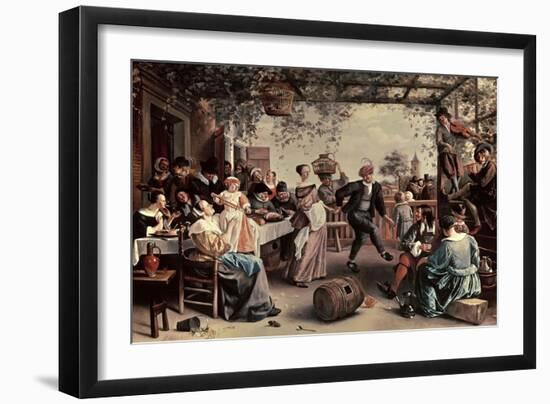 Pareja De Baile, 1663-Jan Havicksz. Steen-Framed Giclee Print