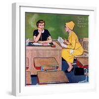 "Parent - Teacher Conference", December 12, 1959-Amos Sewell-Framed Giclee Print