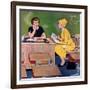 "Parent - Teacher Conference", December 12, 1959-Amos Sewell-Framed Giclee Print