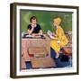 "Parent - Teacher Conference", December 12, 1959-Amos Sewell-Framed Premium Giclee Print