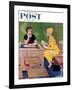 "Parent - Teacher Conference" Saturday Evening Post Cover, December 12, 1959-Amos Sewell-Framed Giclee Print