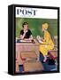 "Parent - Teacher Conference" Saturday Evening Post Cover, December 12, 1959-Amos Sewell-Framed Stretched Canvas