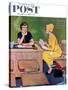 "Parent - Teacher Conference" Saturday Evening Post Cover, December 12, 1959-Amos Sewell-Stretched Canvas