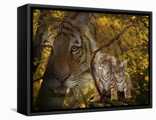 Parental Guidance-Gordon Semmens-Framed Stretched Canvas