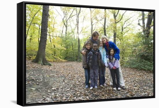 Parents And Children In a Wood-Ian Boddy-Framed Stretched Canvas