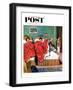 "Parents' Reveille" Saturday Evening Post Cover, February 20, 1954-Amos Sewell-Framed Giclee Print