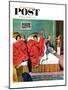 "Parents' Reveille" Saturday Evening Post Cover, February 20, 1954-Amos Sewell-Mounted Giclee Print