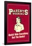 Parents Weekend Hide Everything But Books Funny Retro Poster-Retrospoofs-Framed Poster