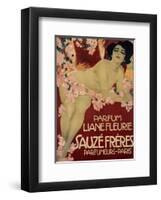 Parfum Liane Fleurie, Sauze Freres-Leopoldo Metlicovitz-Framed Art Print