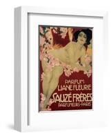 Parfum Liane Fleurie, Sauze Freres-Leopoldo Metlicovitz-Framed Art Print