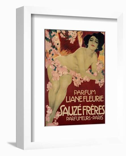 Parfum Liane Fleurie, Sauze Freres-Leopoldo Metlicovitz-Framed Art Print