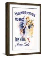 Parfumerie-Distillerie, Monaco-Jules Chéret-Framed Art Print