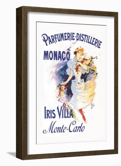 Parfumerie-Distillerie, Monaco-Jules Chéret-Framed Art Print